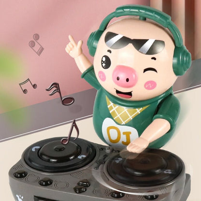 DJ Rock Musical Pig Robot Toy – Interactive Fun with LED Lights for Kids - Univelve