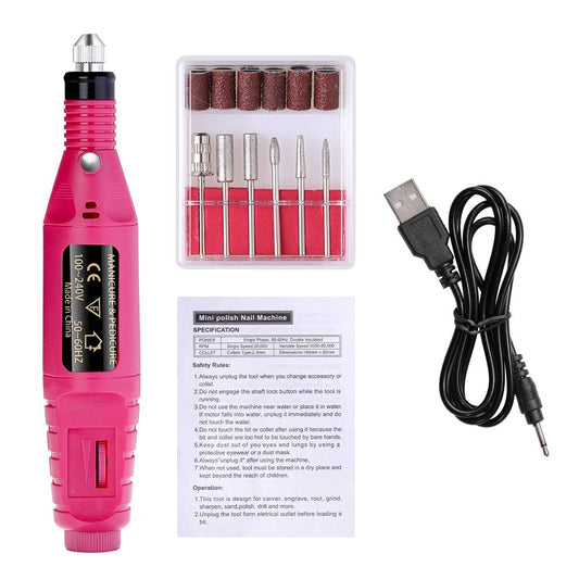 Portable Electric Nail Drill Machine – Achieve Salon-Quality Nails at Home - Univelve