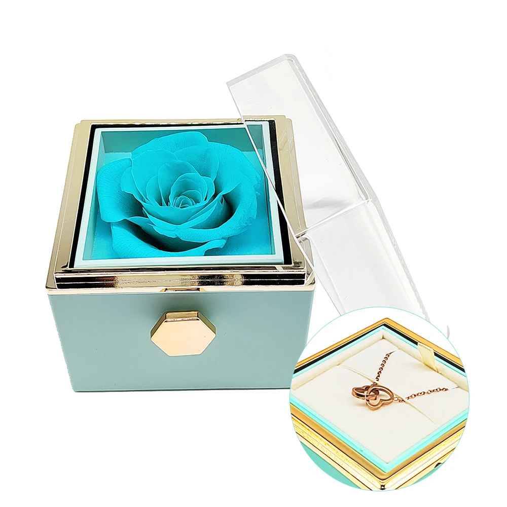 Eternal Rose Box with Hidden Necklace - Gift Box