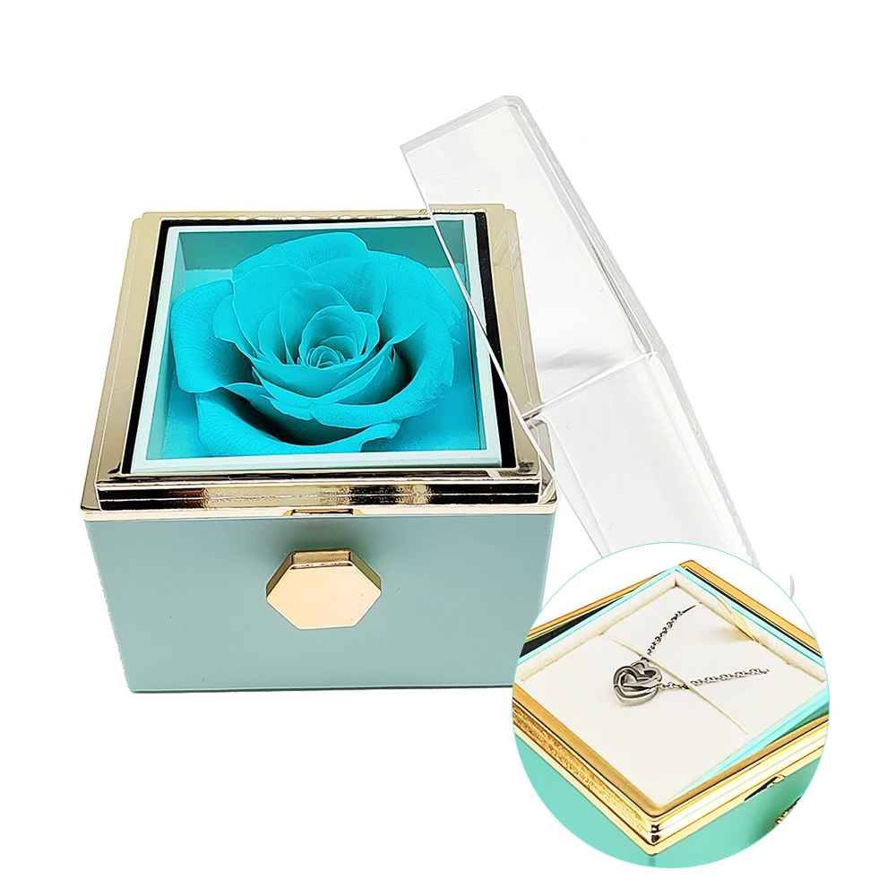 Eternal Rose Box with Hidden Necklace - Gift Box