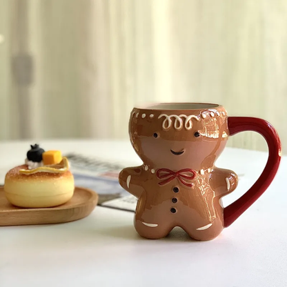 Festive Gingerbread Man Mug – Add Holiday Cheer to Your Beverage - Univelve