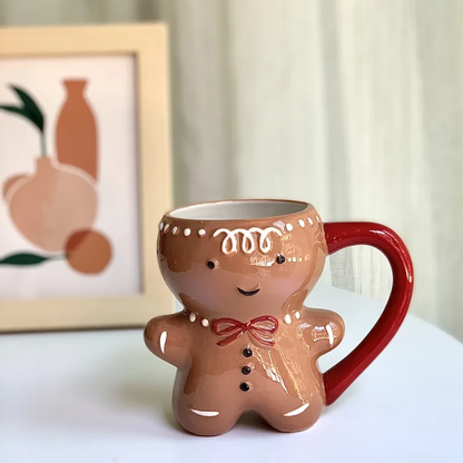 Festive Gingerbread Man Mug – Add Holiday Cheer to Your Beverage - Univelve