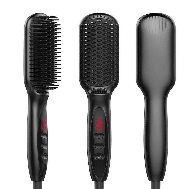 2-in-1 Hair and Beard Straightener Comb – Achieve Sleek Styles Effortlessly - Univelve