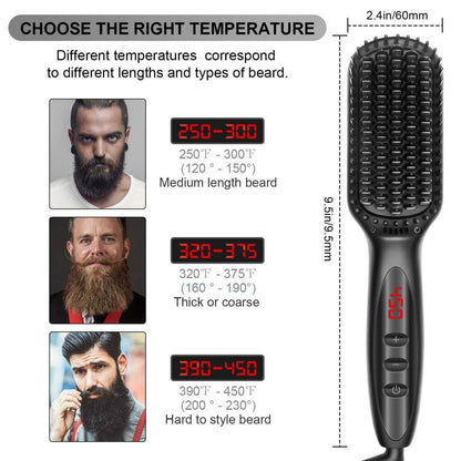 2-in-1 Hair and Beard Straightener Comb – Achieve Sleek Styles Effortlessly - Univelve