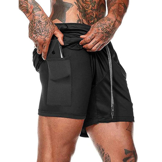 Men's 2-in-1 Workout Running Shorts – Ultimate Performance & Comfort!