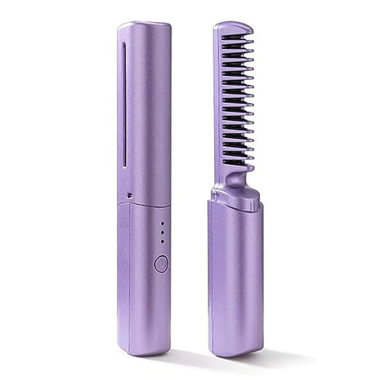 Mini Hair Brush Straightener – Compact Styling Tool for Smooth, Sleek Hair - Univelve