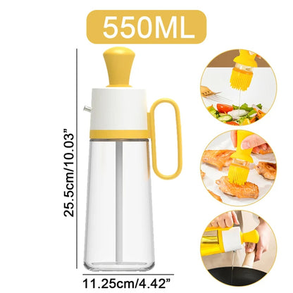 Oil Dispenser with Brush – Precise Cooking Made Easy! - Univelve