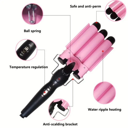 Professional 3-Barrel Curling Iron - Univelve