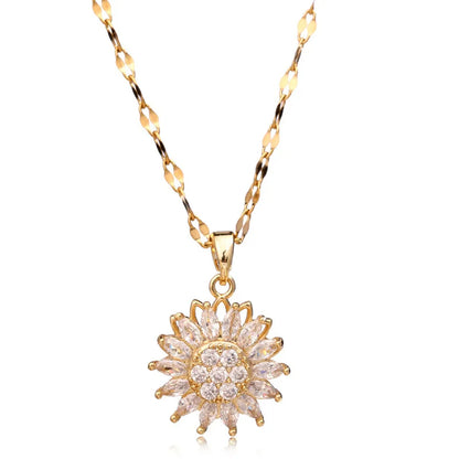 Sunflower Pendant Necklace – Radiate Joy and Elegance Every Day - Univelve