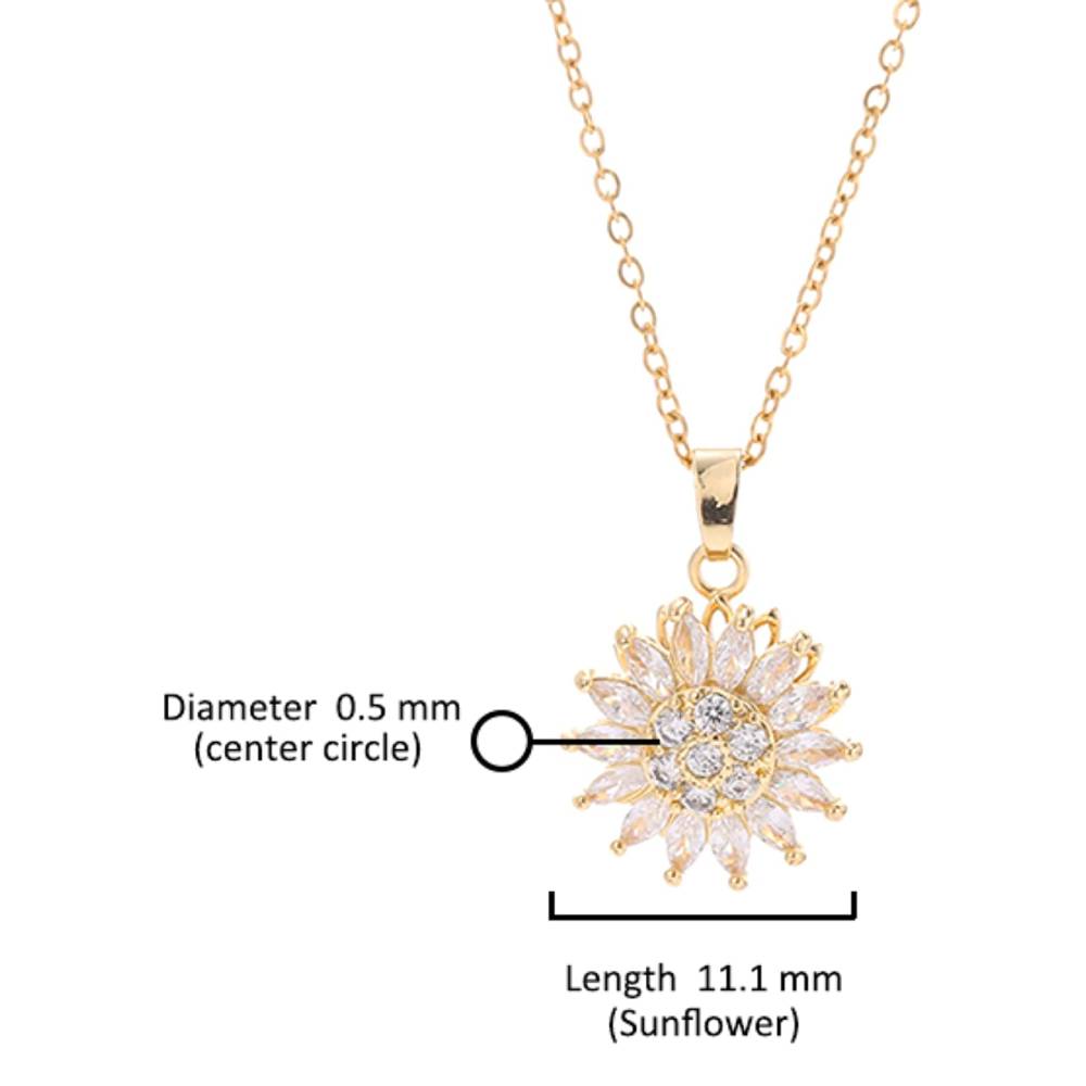 Sunflower Pendant Necklace – Radiate Joy and Elegance Every Day - Univelve