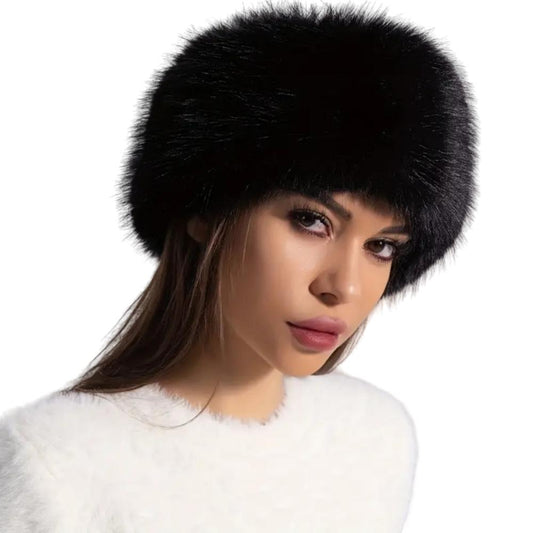 Faux Fur Headband – Elegant Winter Accessory for Women - Univelve