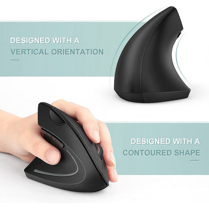 ErgoGlide Wireless Vertical Mouse – Comfort Meets Precision!