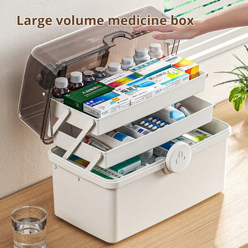 Spacious White Medicine Organizer – Keep Your Essentials Neat and Accessible - Univelve