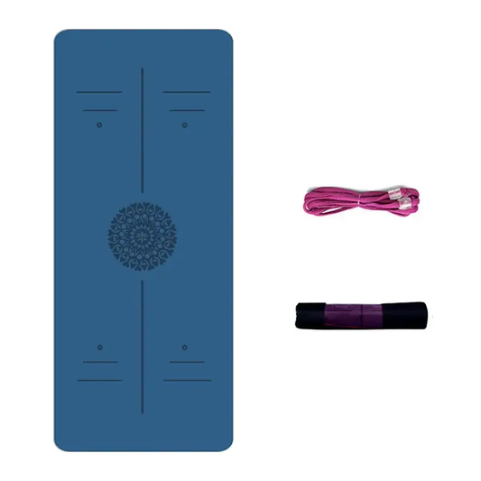 Yoga mat double layer home gym with tying rope and carry bag - Univelve