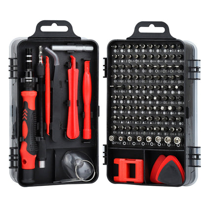 115-Piece Magnetic Screwdriver Bit Set with Case – Comprehensive Precision Repair Kit - Univelve