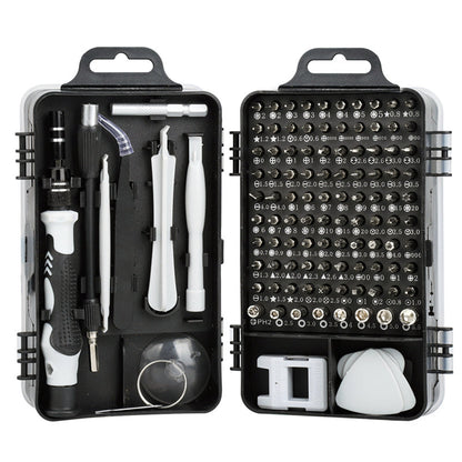 115-Piece Magnetic Screwdriver Bit Set with Case – Comprehensive Precision Repair Kit - Univelve